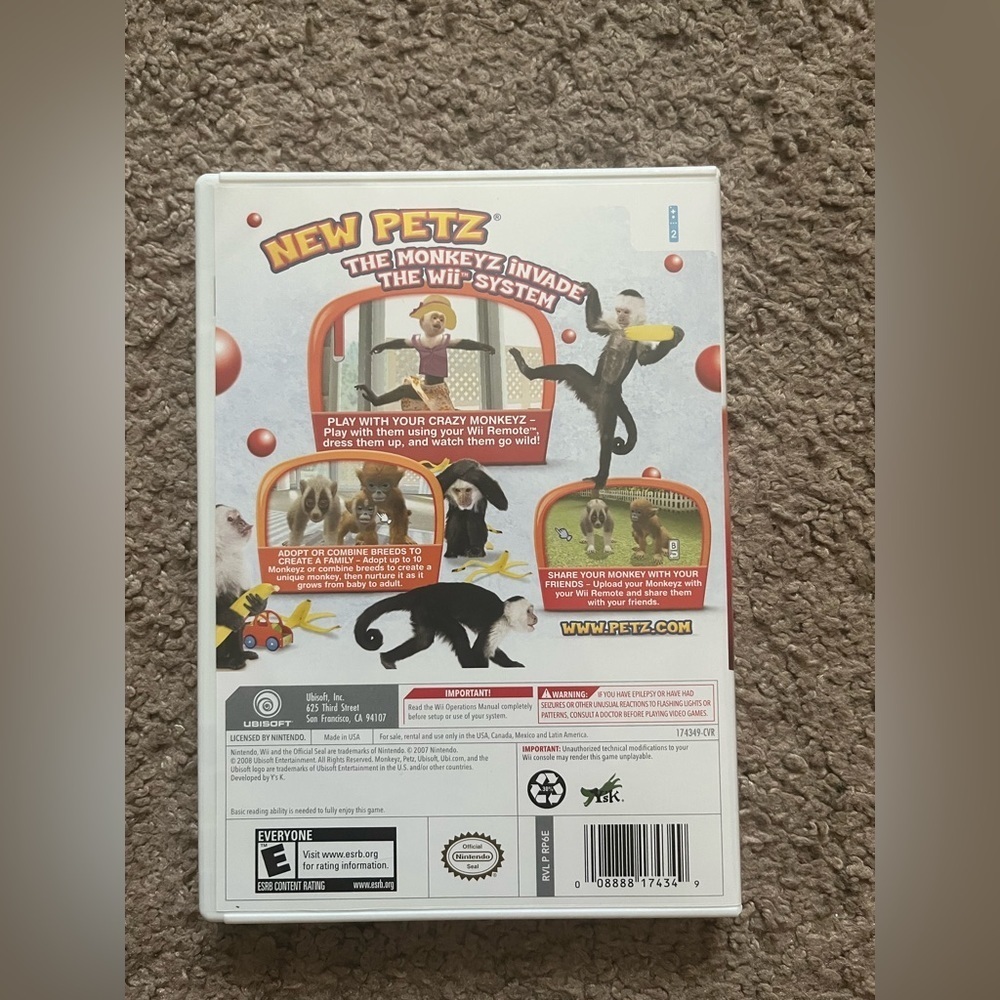 Petz Crazy Monkeyz For Wii - Picture 2 of 4